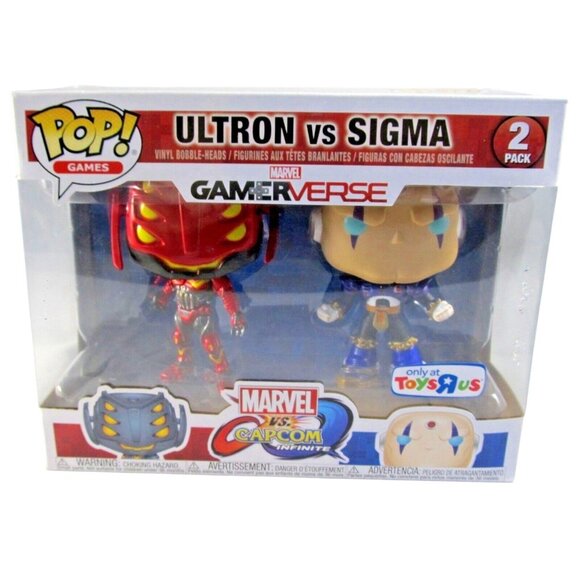 Funko Pop! Figures Marvel vs Capcom Infinite Ultron vs Sigma 2 Pack New - Picture 1 of 4